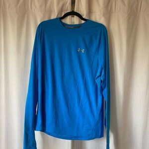 Under Armour Run Long Sleeve Shirt Blue Size XL